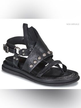 A.S.98 Pacey Studded Leather Women's Sandals Size39🌈 Like New..